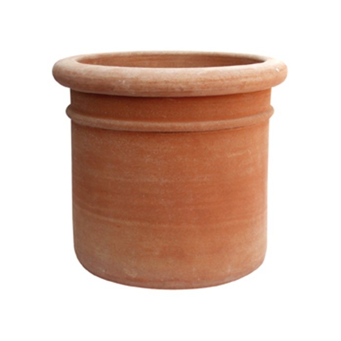 Smooth Impruneta Terracotta Cylinder